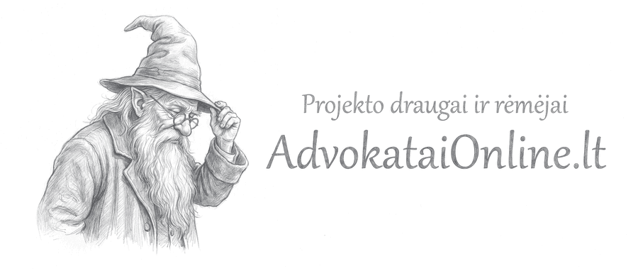 Projekto draugai ir rėmėjai: AdvokataiOnline.lt
